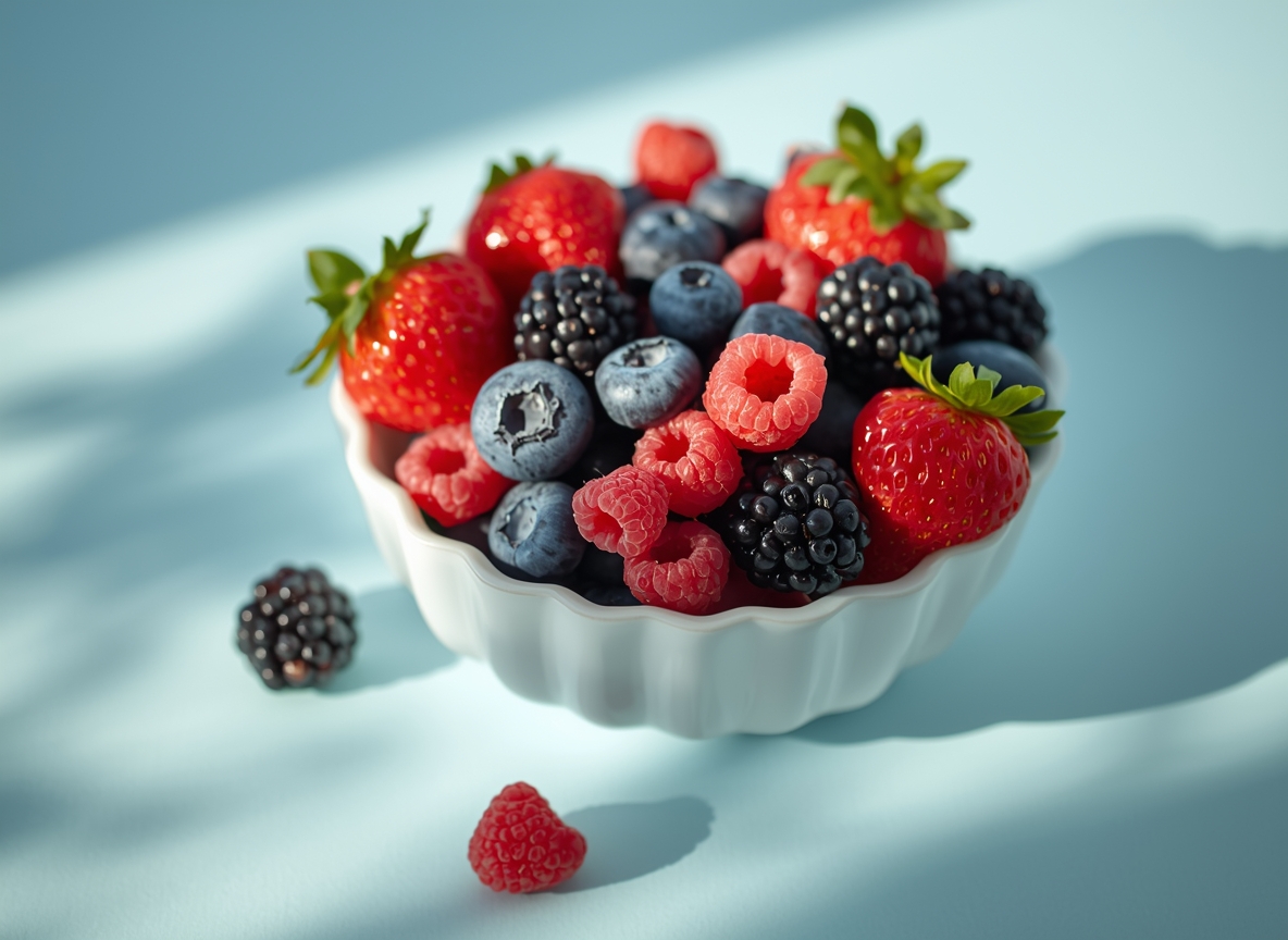 Skål med bær som stemningsbillede